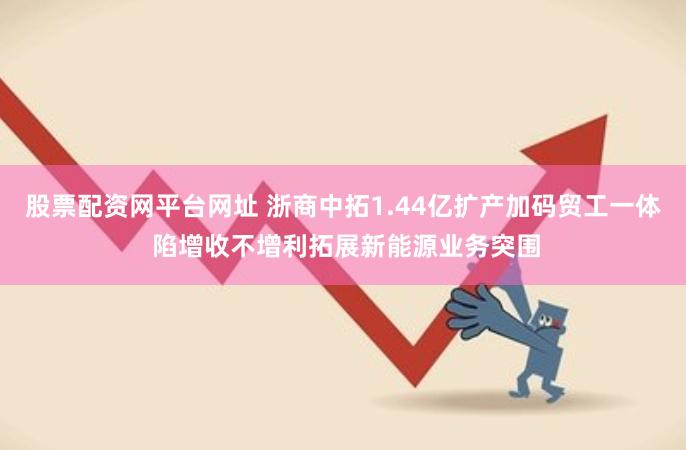 股票配资网平台网址 浙商中拓1.44亿扩产加码贸工一体 陷增收不增利拓展新能源业务突围