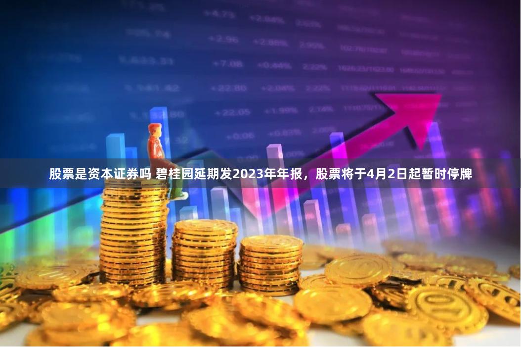 股票是资本证券吗 碧桂园延期发2023年年报，股票将于4月2日起暂时停牌