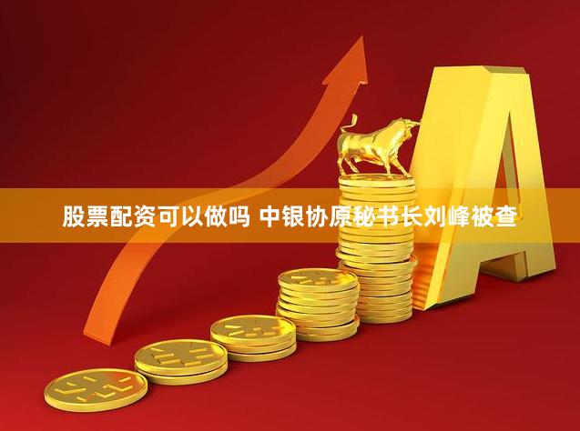股票配资可以做吗 中银协原秘书长刘峰被查