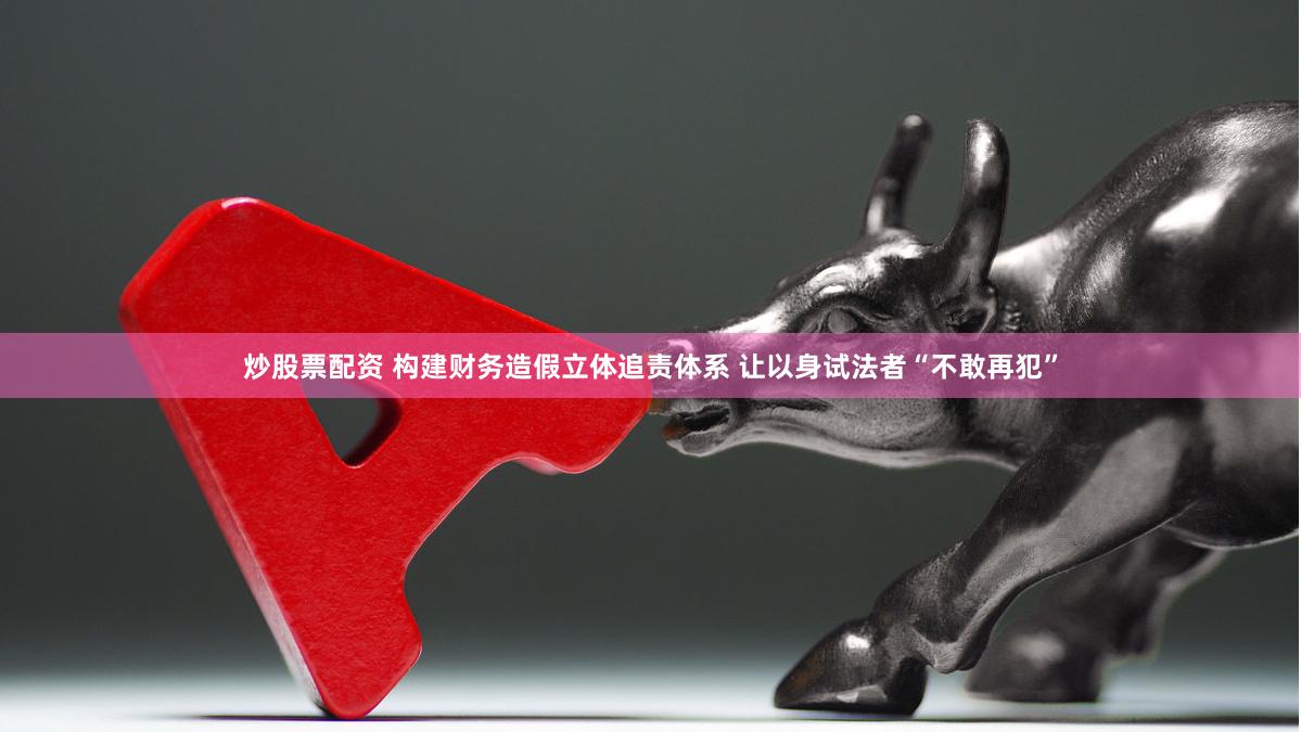 炒股票配资 构建财务造假立体追责体系 让以身试法者“不敢再犯”